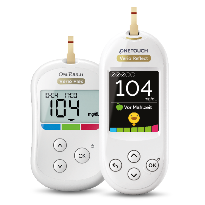 OneTouch Verio Flex® Messgerät und OneTouch Verio Reflect® Messgerät