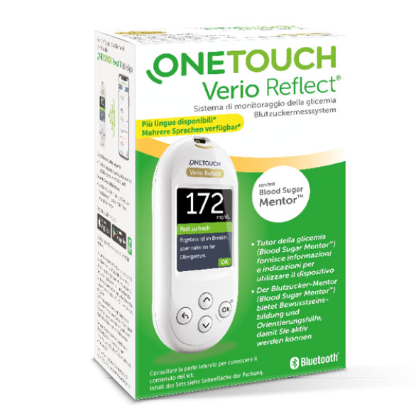 Verpackung des OneTouch Verio Reflect® Messgerät