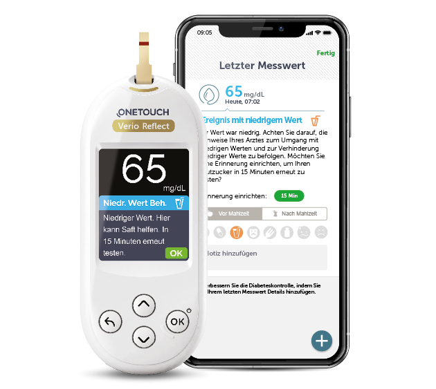 OneTouch Verio Reflect® Messgerät mit OneTouch Reveal®